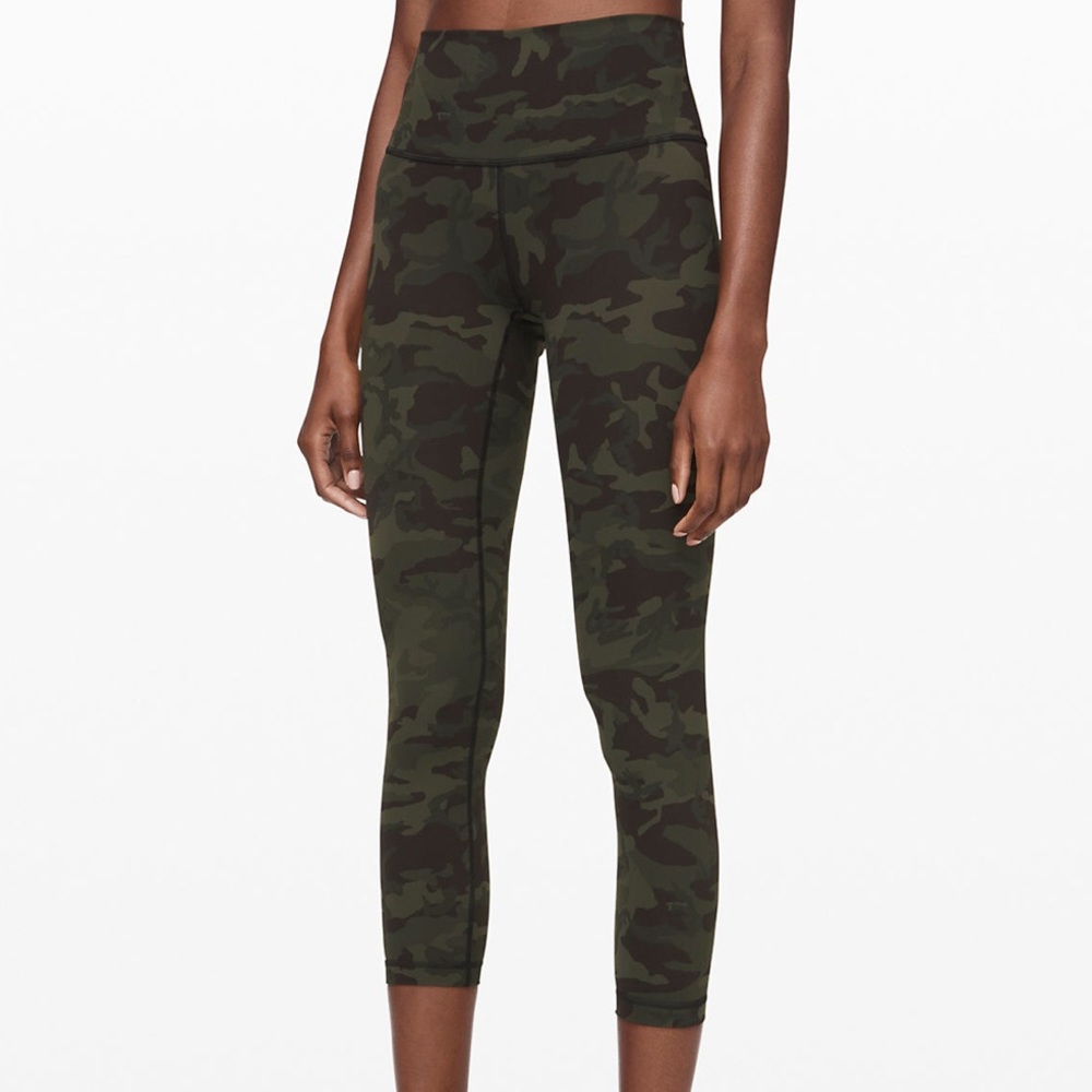 Lululemon Wunder Under HR Tight 25” Camo Sz 6